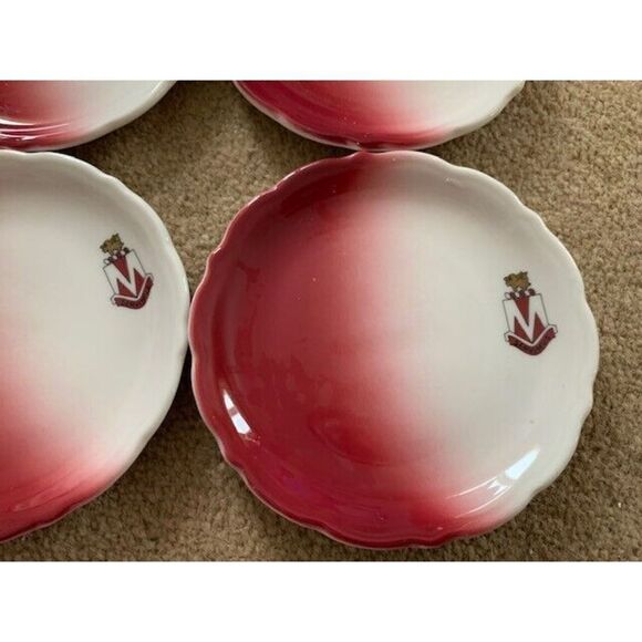 4 SYRACUSE CHINA 5.5" M SERVIMUS PLATES - Picture 5 of 6